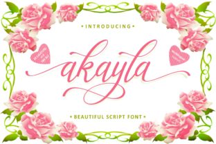 Akayla: A Romantic Script Font for Editorial Design