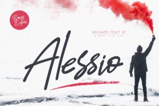 Alessio: A Bold Script Font for Makers