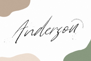 Anderson Font: Bold Handwritten Charm for Crafters