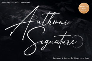 Anthoni Signature: A Handwritten Typeface for Editorial Design