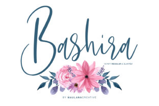 Bashira: A Romantic Script Font for Makers
