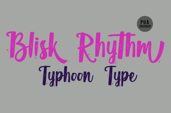 Blisk Rhythm: A Bold Handwritten Typeface for Editorial Design