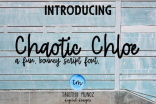 Chaotic Chloe: A Playful Script Font for Editorial Design