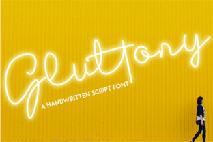 Gluttony Font: Bold Script for Scroll-Stopping Designs