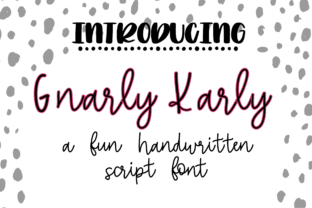 Gnarly Karly Font: A Playful Script for Makers