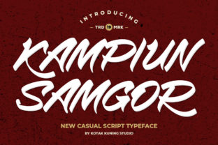 Kampiun Samgor: A Handwritten Typeface for Editorial Design