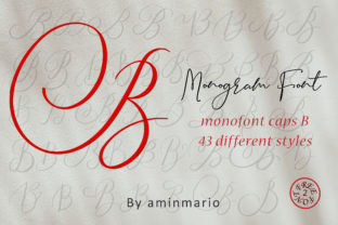 Monogram B Monofont Caps B Typeface