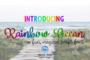 Rainbow Ocean: A Playful Script Font for Crafters