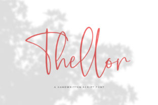 Thellor: An Elegant Handwritten Script Font for Editorial Design